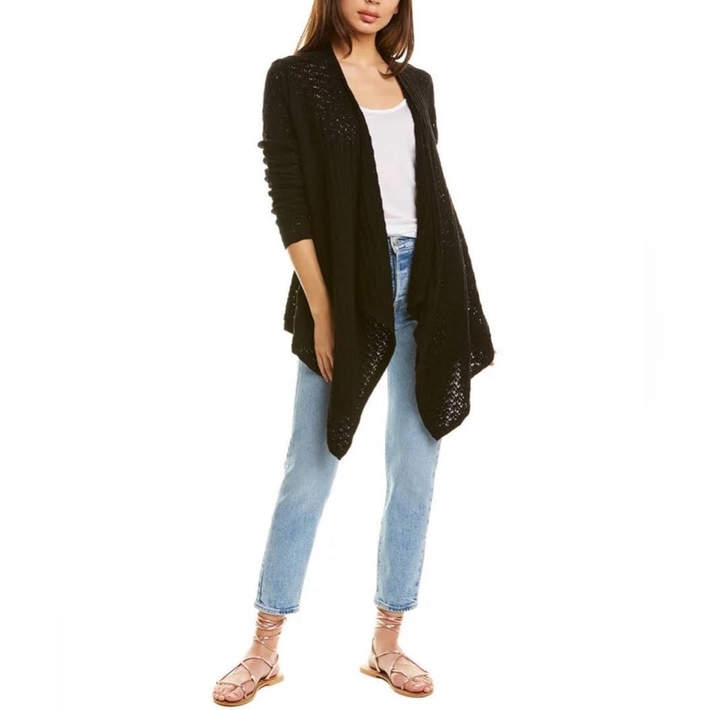 Johnny Was Selah Draped Cardigan in Black Size XS